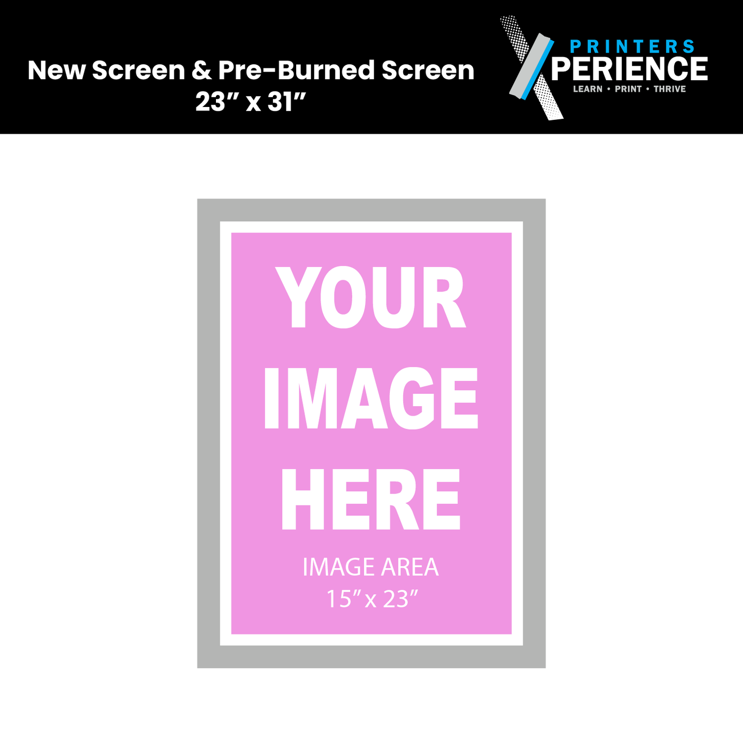 New Screen & Pre-Burned Screen 23x31