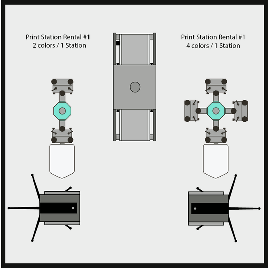 Print Station Rental #2  4 color / 1 Station